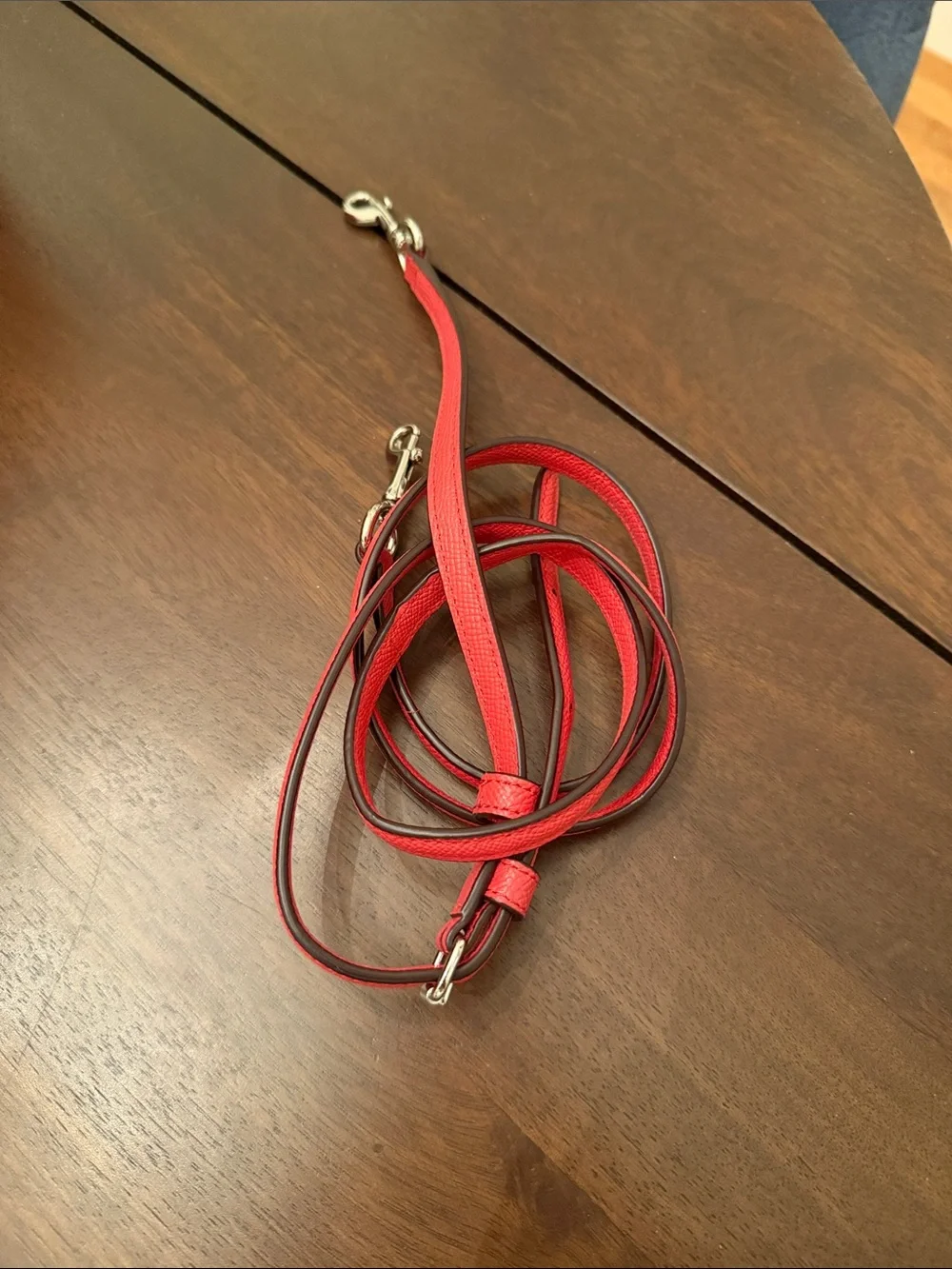 Coach Ombré Red Saffiano Leather Crossbody Clutch
